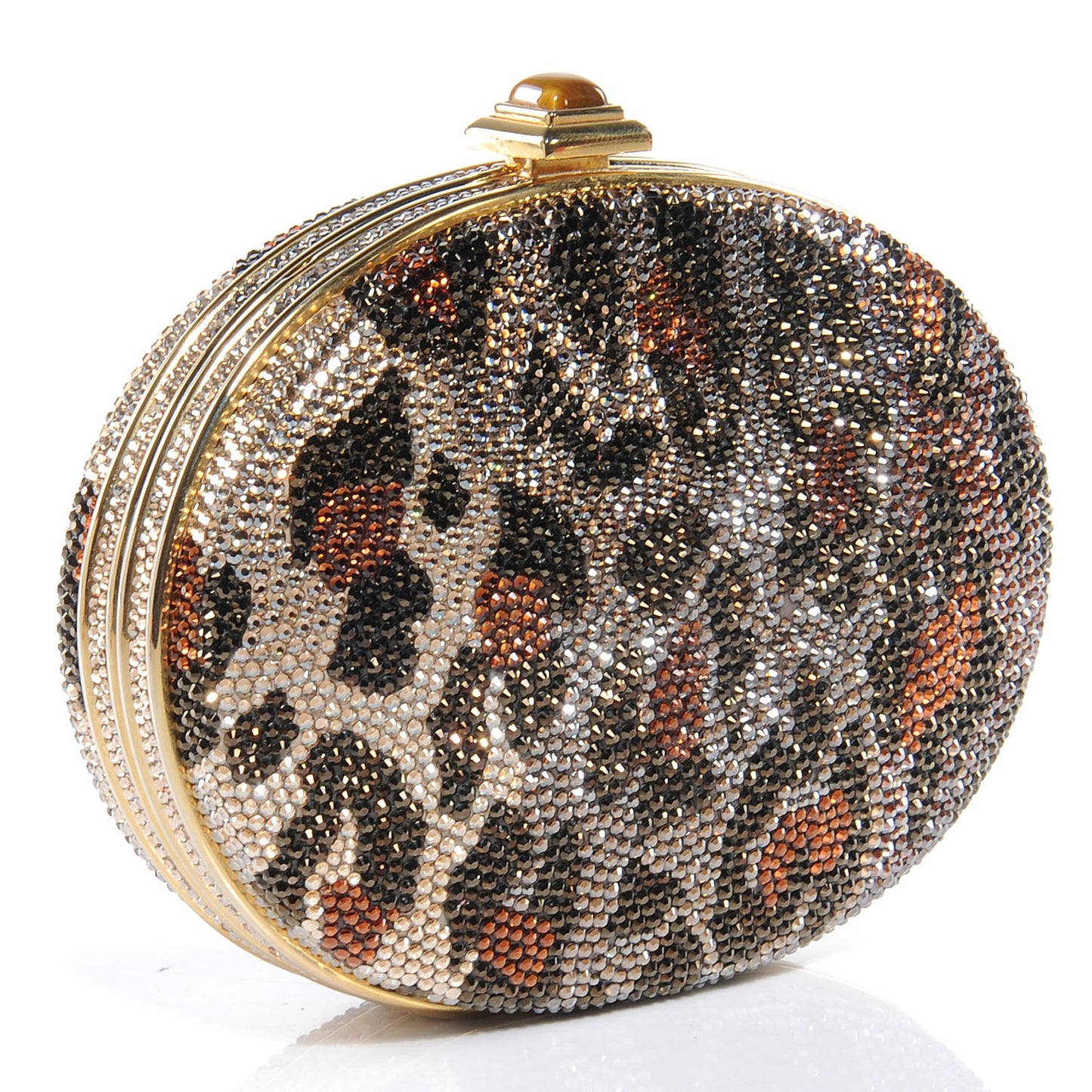 Swarovski Crystal Leopard Evening Clutch