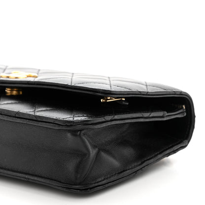Chanel Lambskin Quilted Pick Me Up Wallet On Chain WOC Black 11 of 12