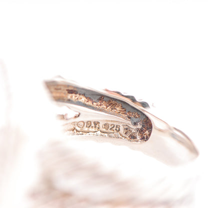David Yurman Sterling Silver Diamond Morganite 11mm Albion Ring 54 6.75 5 of 6
