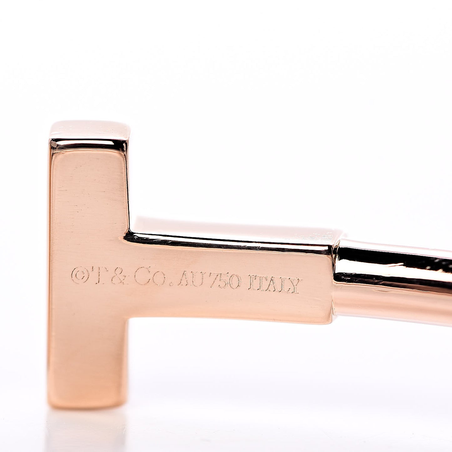 18K Rose Gold T Wire Bracelet
