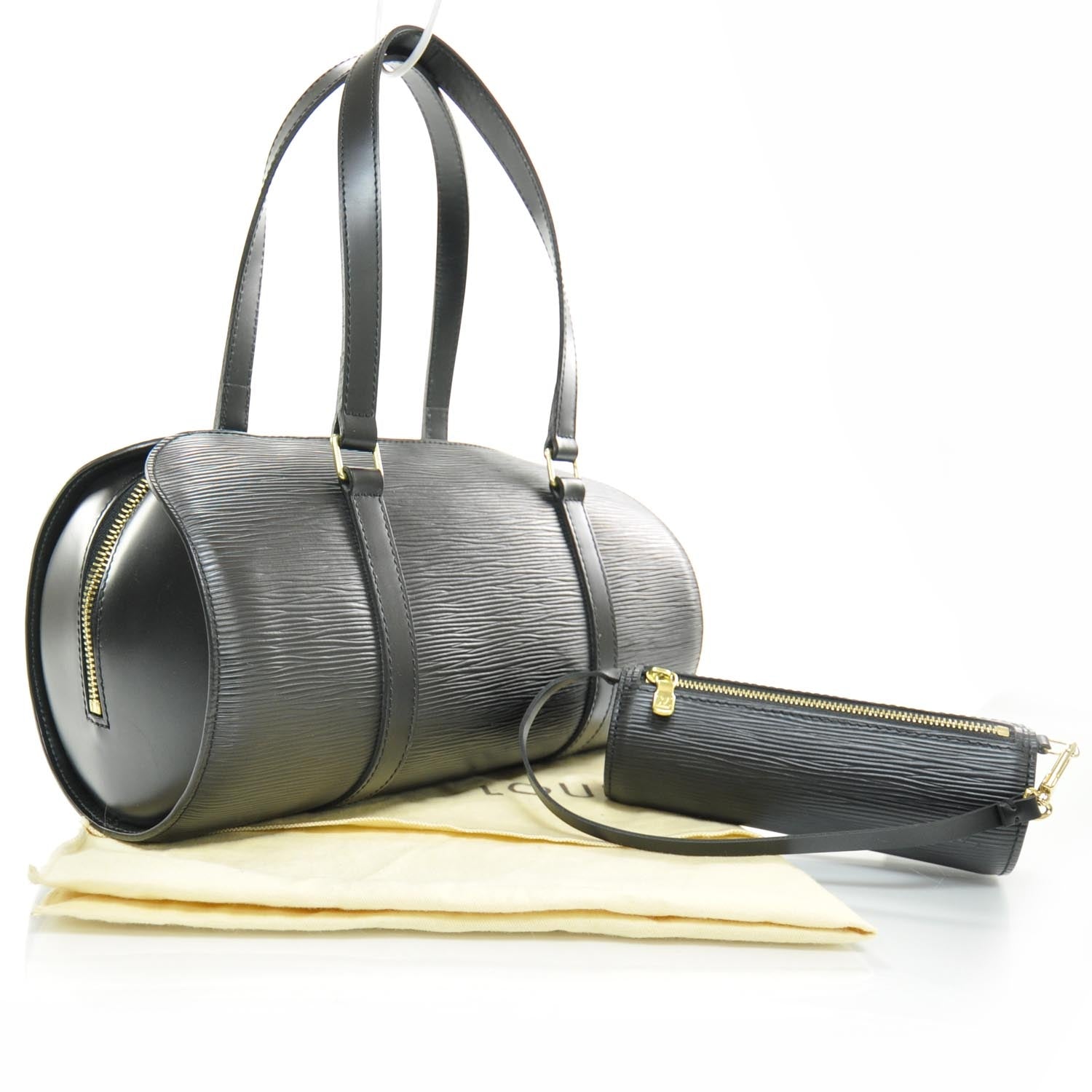 Louis Vuitton Epi Soufflot Black 3 of 7