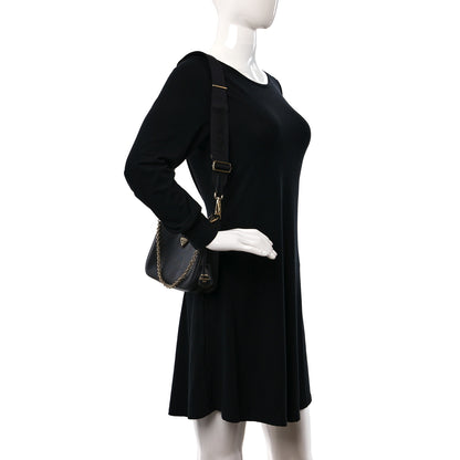Prada Saffiano Lux Re-Edition 2005 Shoulder Bag Black 2 of 9
