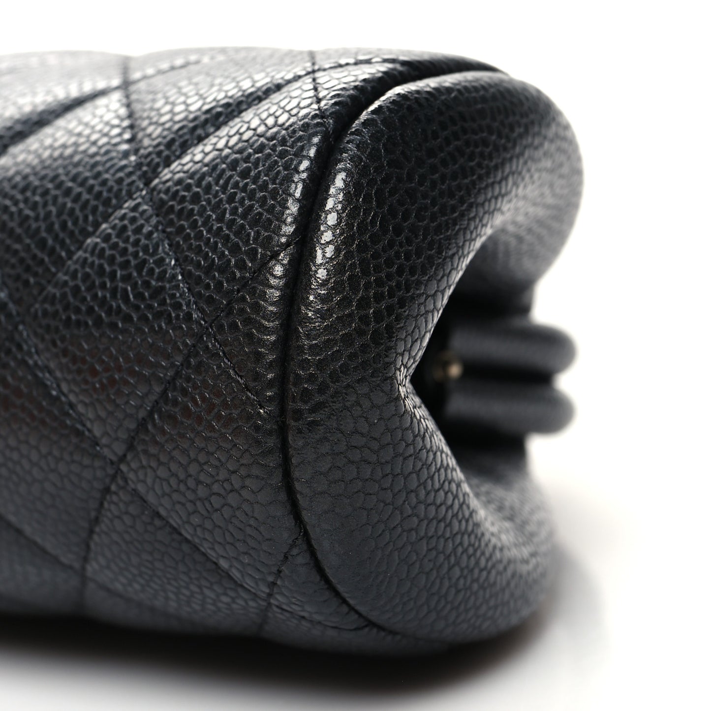 Caviar Quilted Timeless Clutch Black