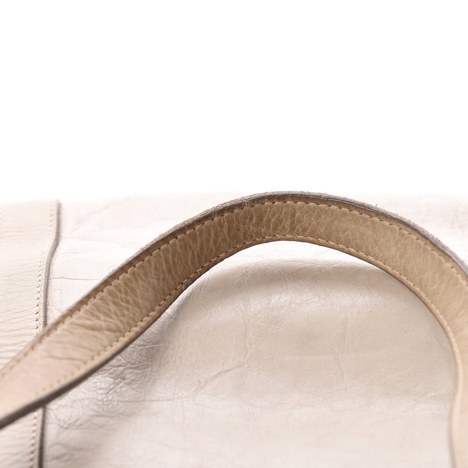 Prada Vitello Shine Tote Ivory 26 of 28
