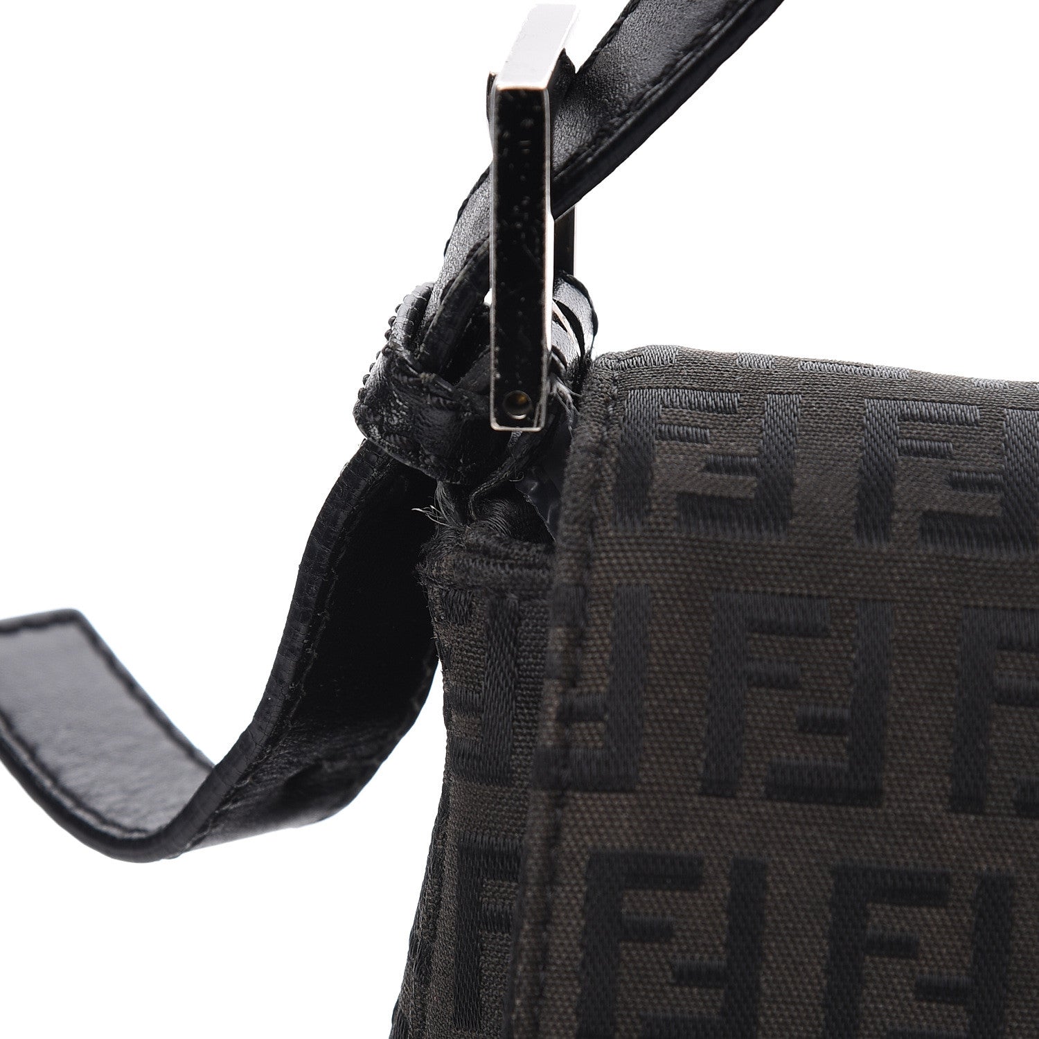 Fendi Zucchino Mama Baguette Black 14 of 17