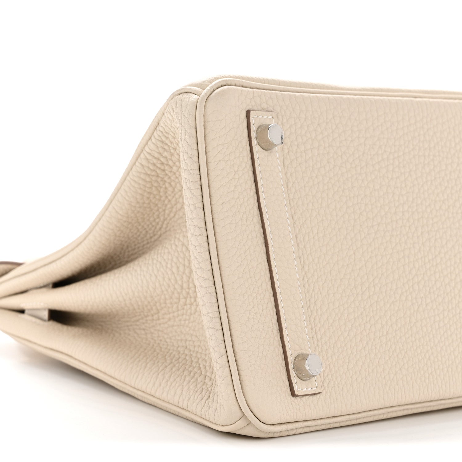 Hermes Taurillon Clemence Birkin 30 Craie 9 of 10