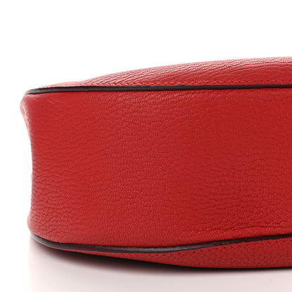 Chloe Grained Lambskin Drew Shoulder Bag Plaid Red 8 of 9