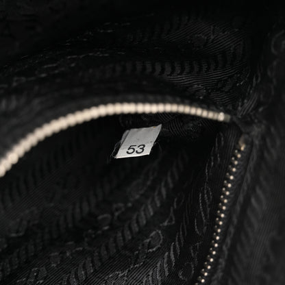 Prada Tessuto Light Nylon Soft Calf Shoulder Bag Black 5 of 14