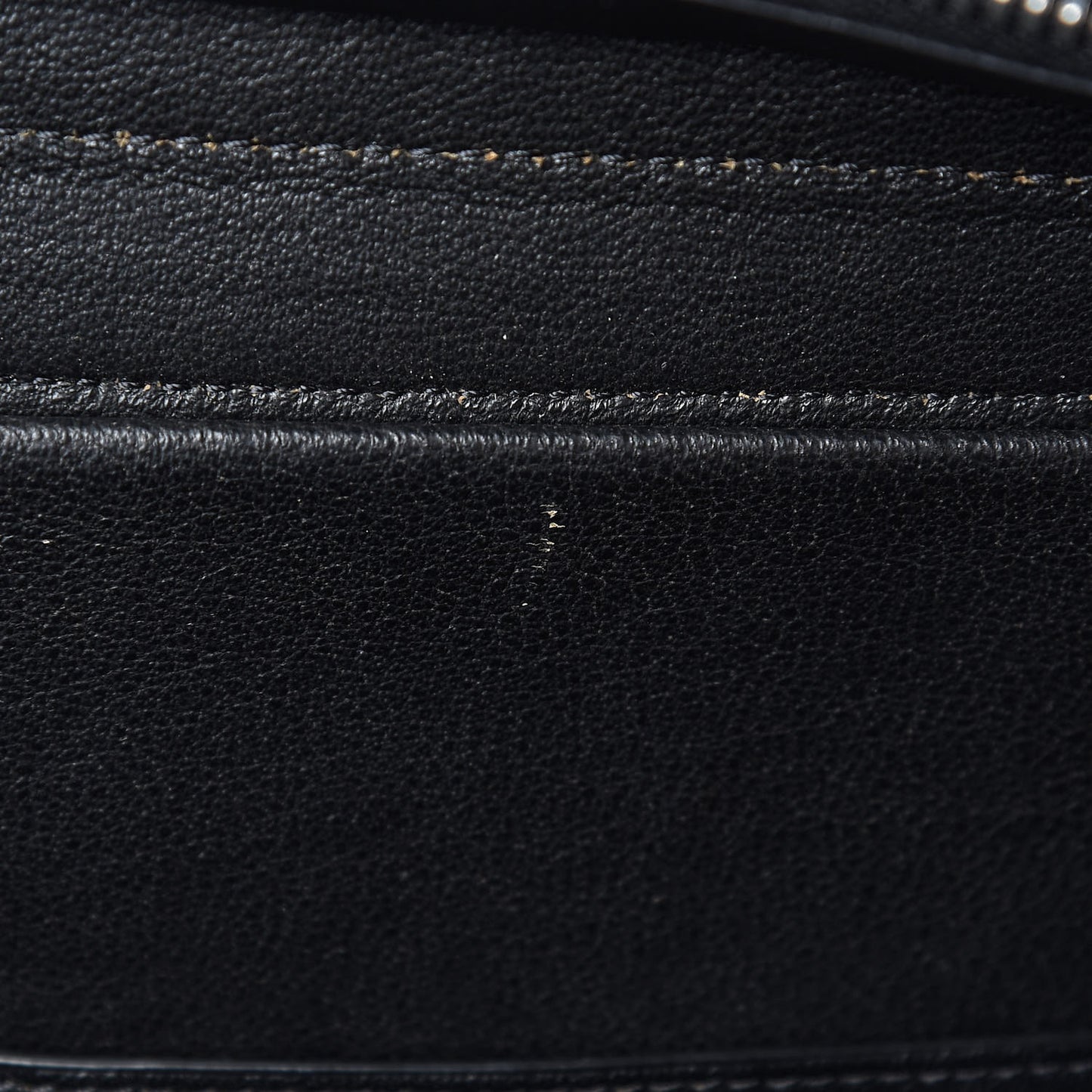 Drummed Calfskin Suede Small Trapeze Black