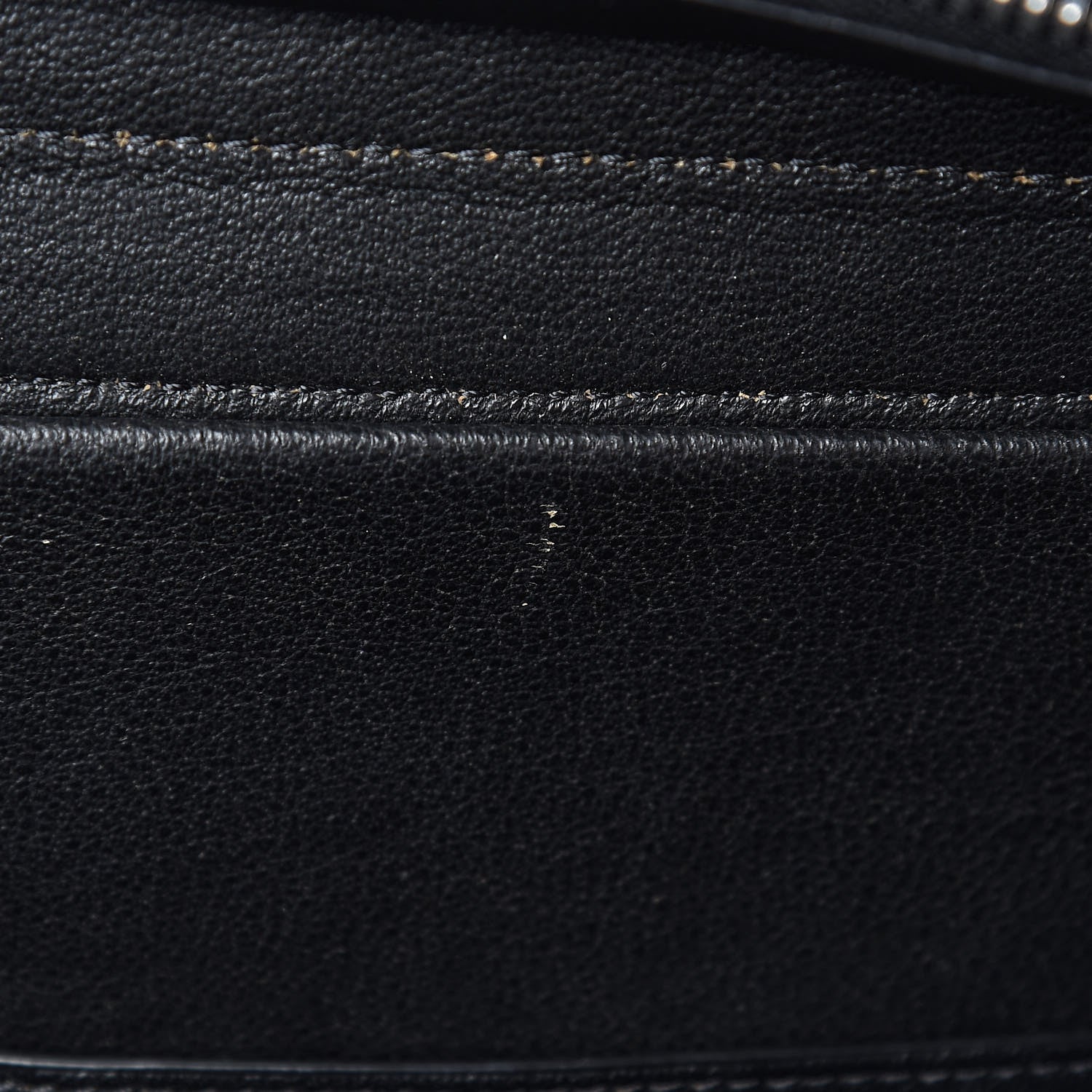 Celine Drummed Calfskin Suede Small Trapeze Black 9 of 16