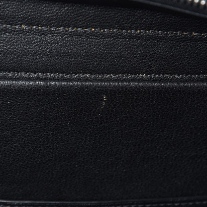 Celine Drummed Calfskin Suede Small Trapeze Black 9 of 16