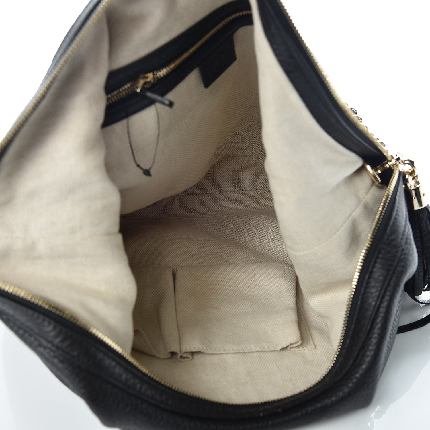 Gucci Pebbled Calfskin Medium Soho Chain Hobo Black 5 of 10