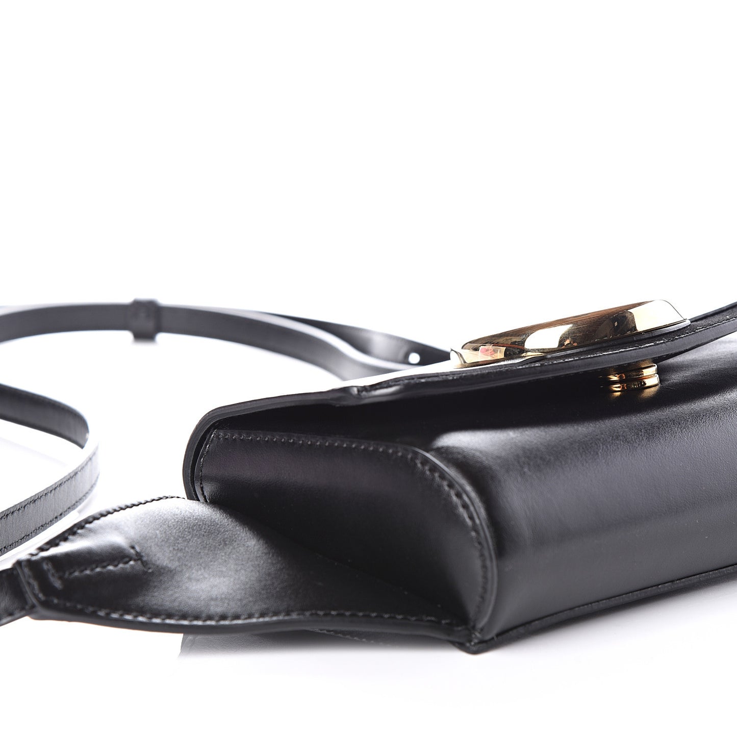 Calfskin Suede C Belt Bag Black