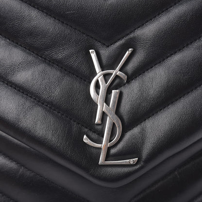 Saint Laurent Calfskin Y Quilted Monogram Medium Loulou Chain Satchel Black 13 of 15