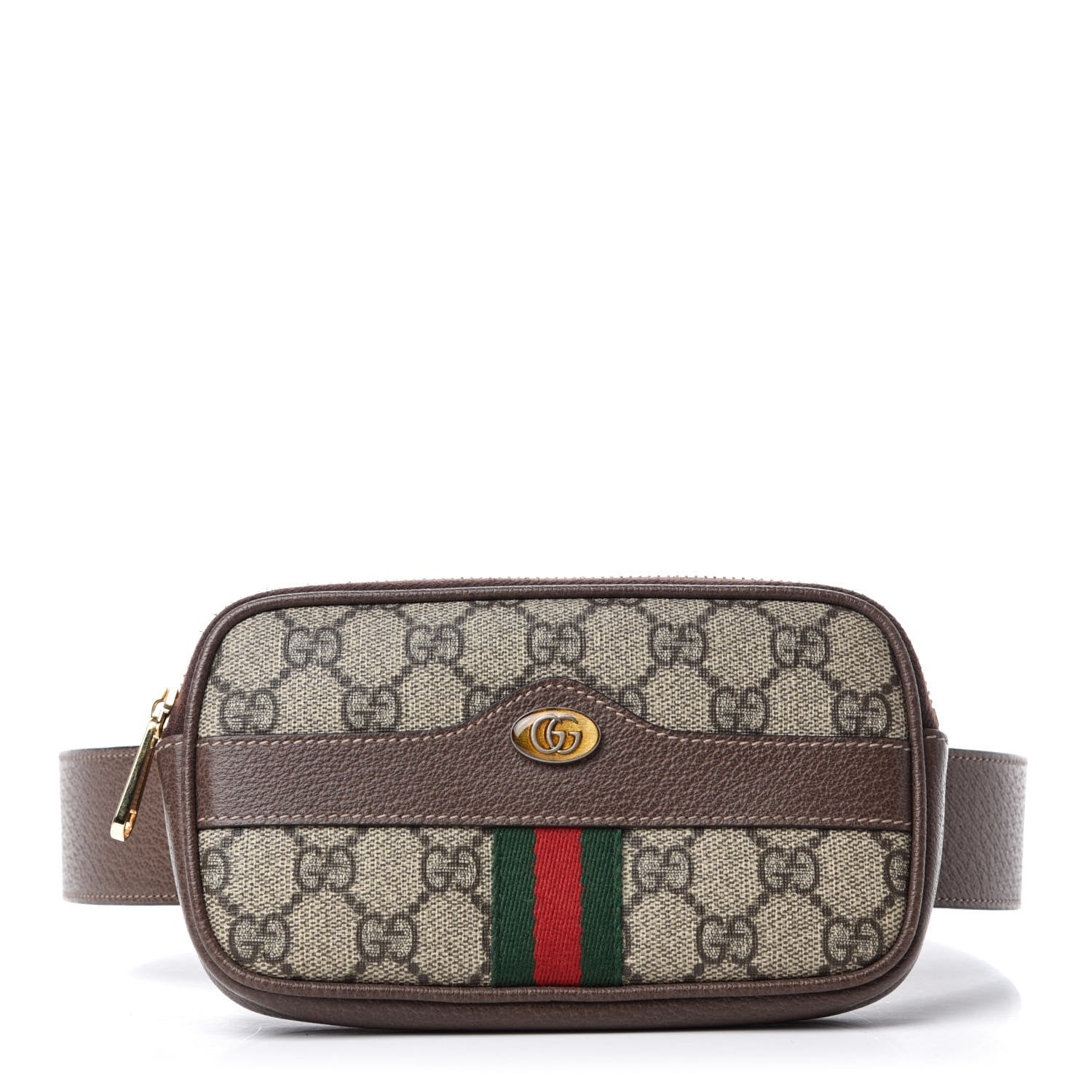 Gucci GG Supreme Monogram Ophidia Belted iPhone Case 75 30 Dark Brown 1 of 12