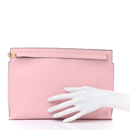 Loewe Calfskin Embossed Repeat T Pouch Soft pink 2 of 8