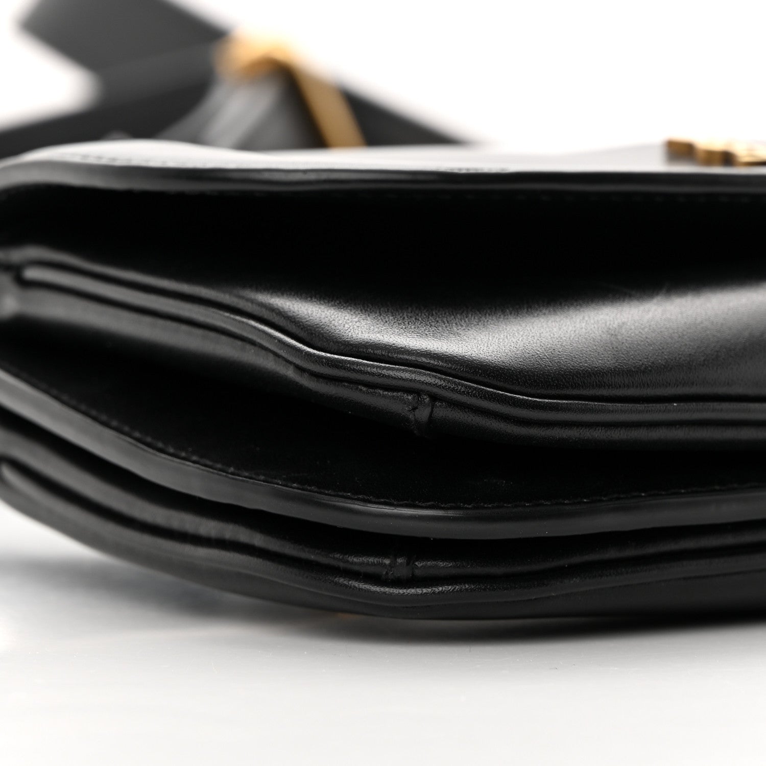 Saint Laurent Smooth Calfskin Small Charlie Shoulder Bag Black 9 of 17