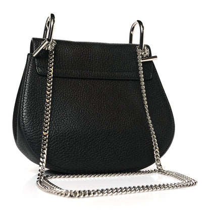 Chloe Grained Lambskin Mini Drew Shoulder Bag Black 3 of 9