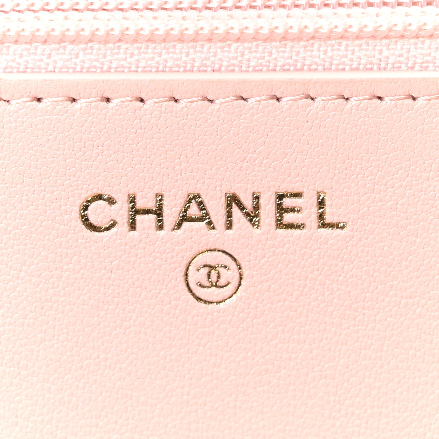 Lambskin Quilted Chanel 19 Wallet On Chain WOC Light Pink