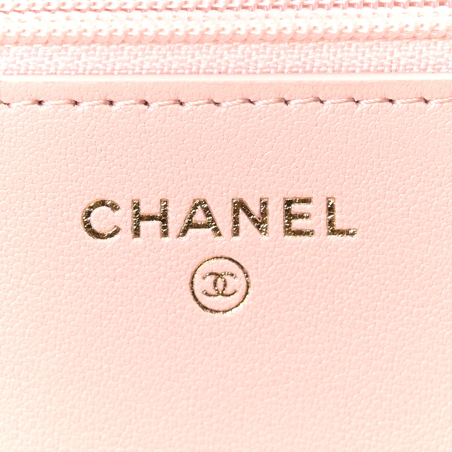 Chanel Lambskin Quilted Chanel 19 Wallet On Chain WOC Light Pink 6 of 11