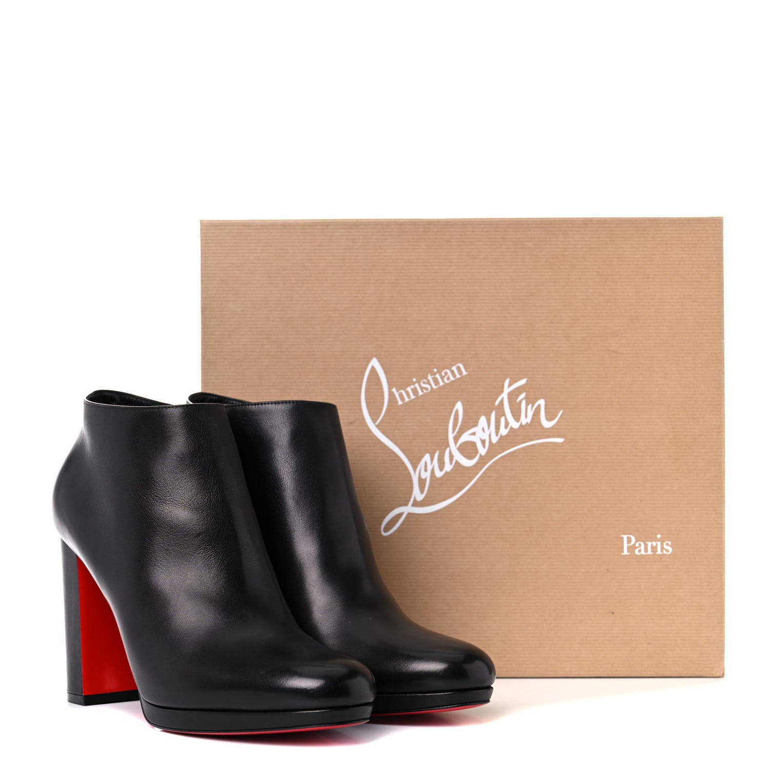 Christian Louboutin Calfskin Pasteur 100 Ankle Boots 41 Black 11 of 11
