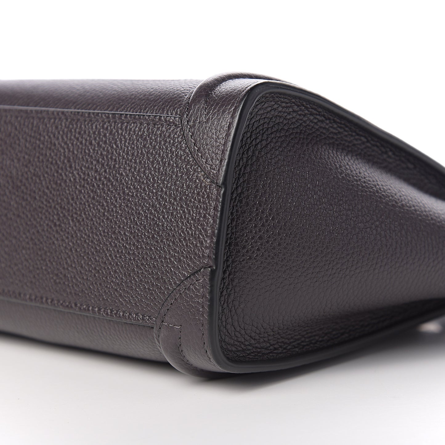 Drummed Calfskin Nano Luggage Liquorice