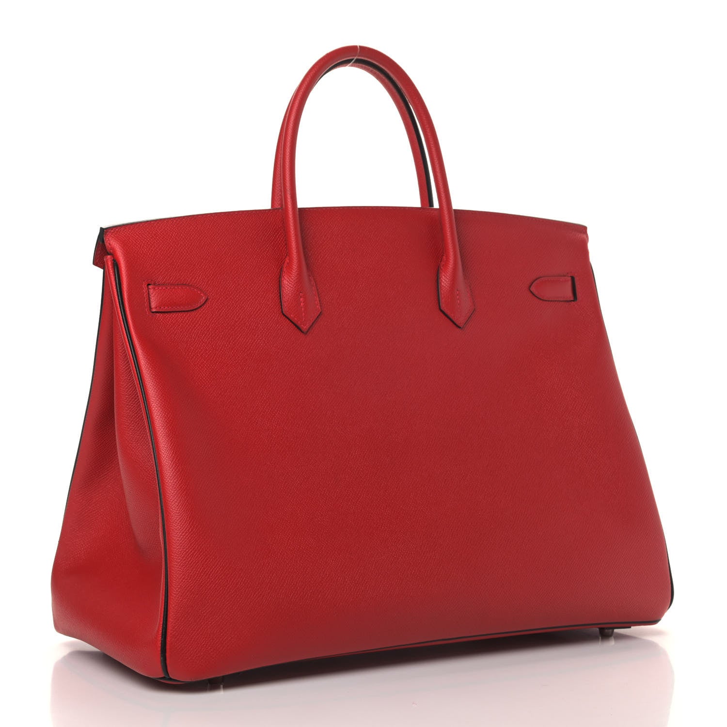 Hermes Epsom Horseshoe Birkin 40 Rouge Casaque Black 2 of 37