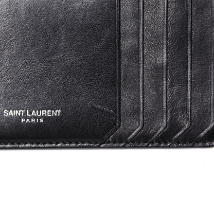 Saint Laurent Lambskin Monogram Loulou Puffer Pouch Clutch Black 10 of 17