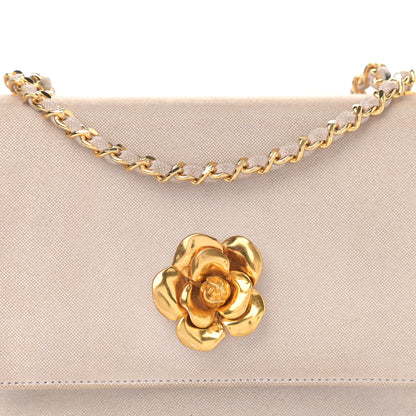 Chanel Iridescent Canvas Mini Camellia Flap Light Purple 9 of 18