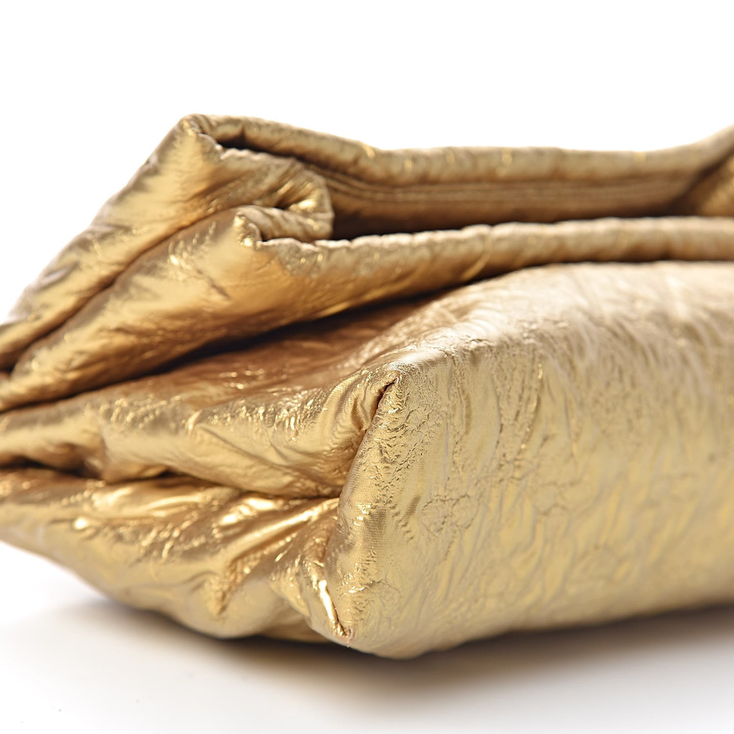 Jacquard Quilted Monogram Limelight Clutch PM Gold