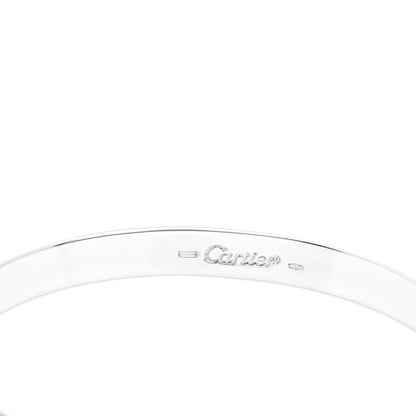 Cartier 18K White Gold LOVE Bracelet 16 7 of 7