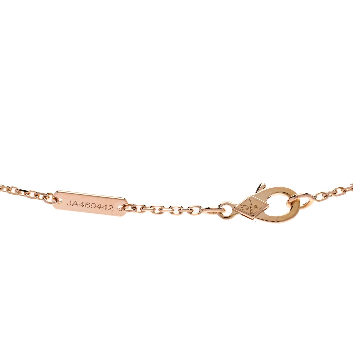 18K Rose Gold Vintage Alhambra Pendant Necklace