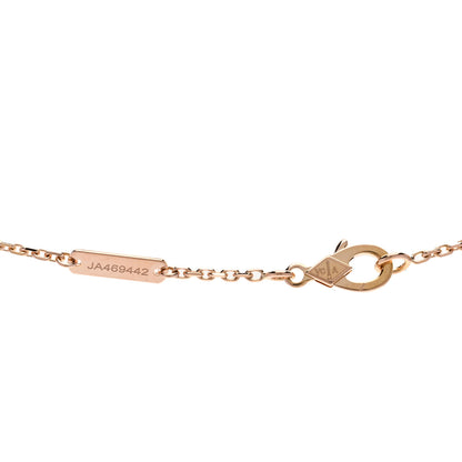 Van Cleef & Arpels 18K Rose Gold Vintage Alhambra Pendant Necklace 5 of 6
