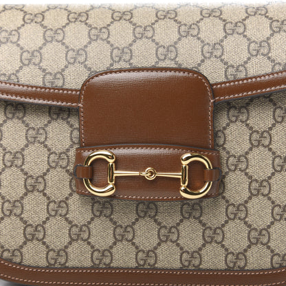 Gucci GG Supreme Monogram Horsebit 1955 Shoulder Bag Beige Brown Sugar 11 of 11