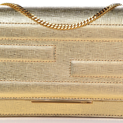 Fendi Vitello Mirror Elite Tube Wallet on Chain Gold 11 of 12