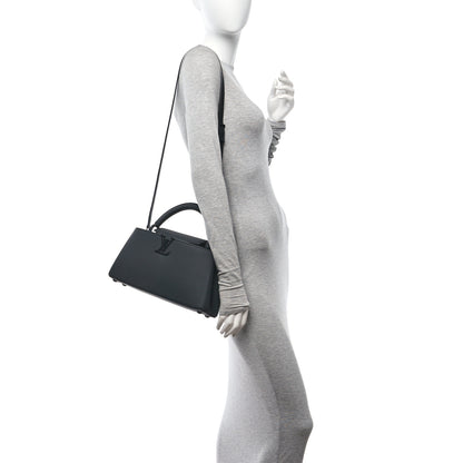 Louis Vuitton Taurillon Capucines East West MM Matte Black 2 of 9