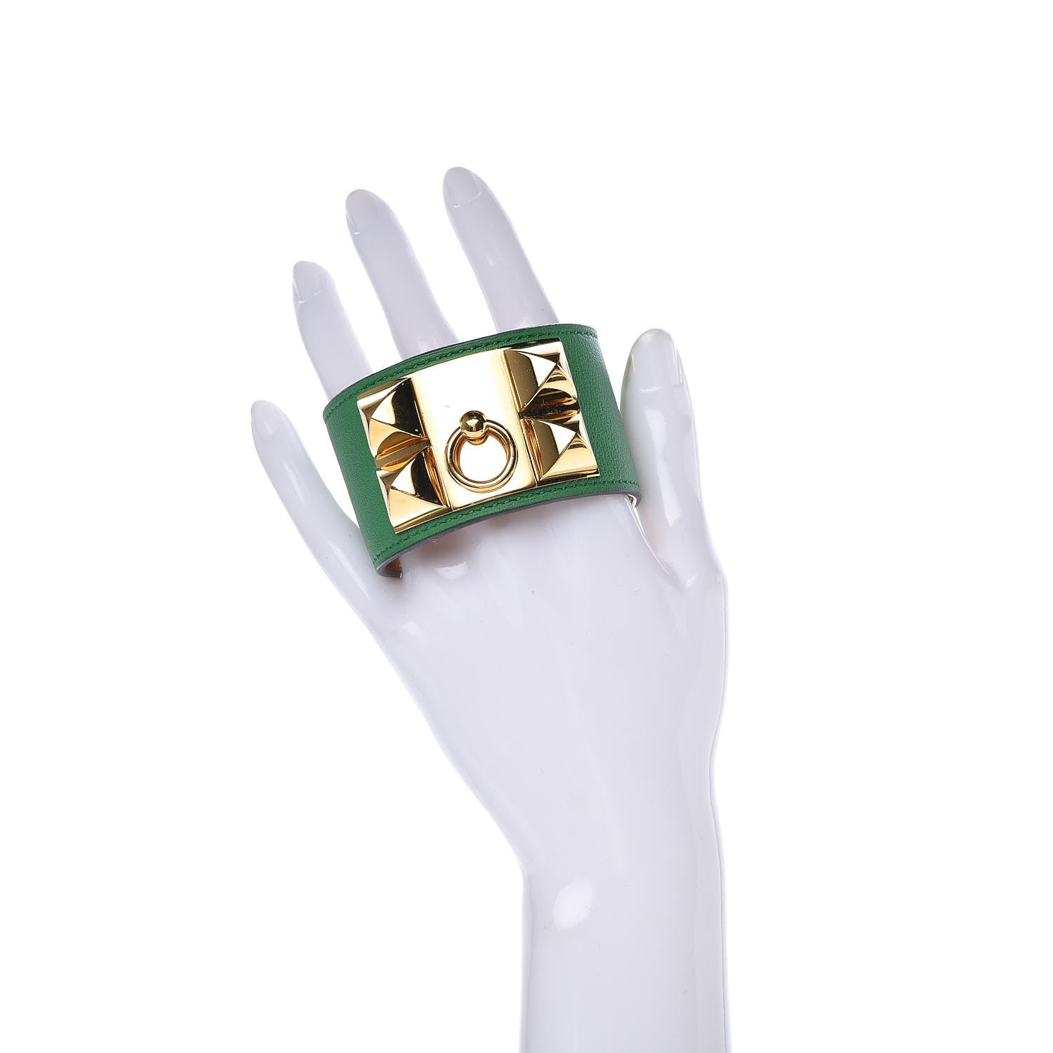 Hermes Swift Collier de Chien CDC Bracelet L Bambou 2 of 5