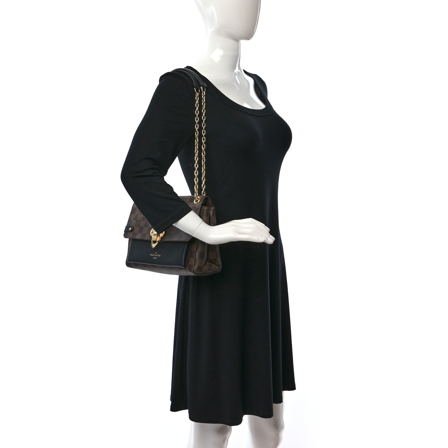 Louis Vuitton Damier Ebene Vavin PM Black 3 of 12