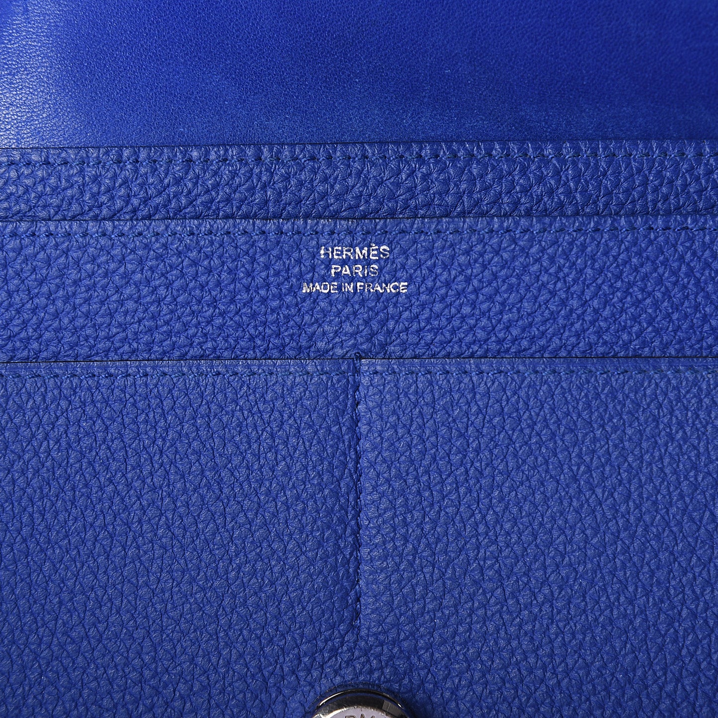 Togo Dogon Duo Wallet Bleu Electrique