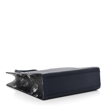 MCM Calfskin Small Portuna Tote Black 3 of 8