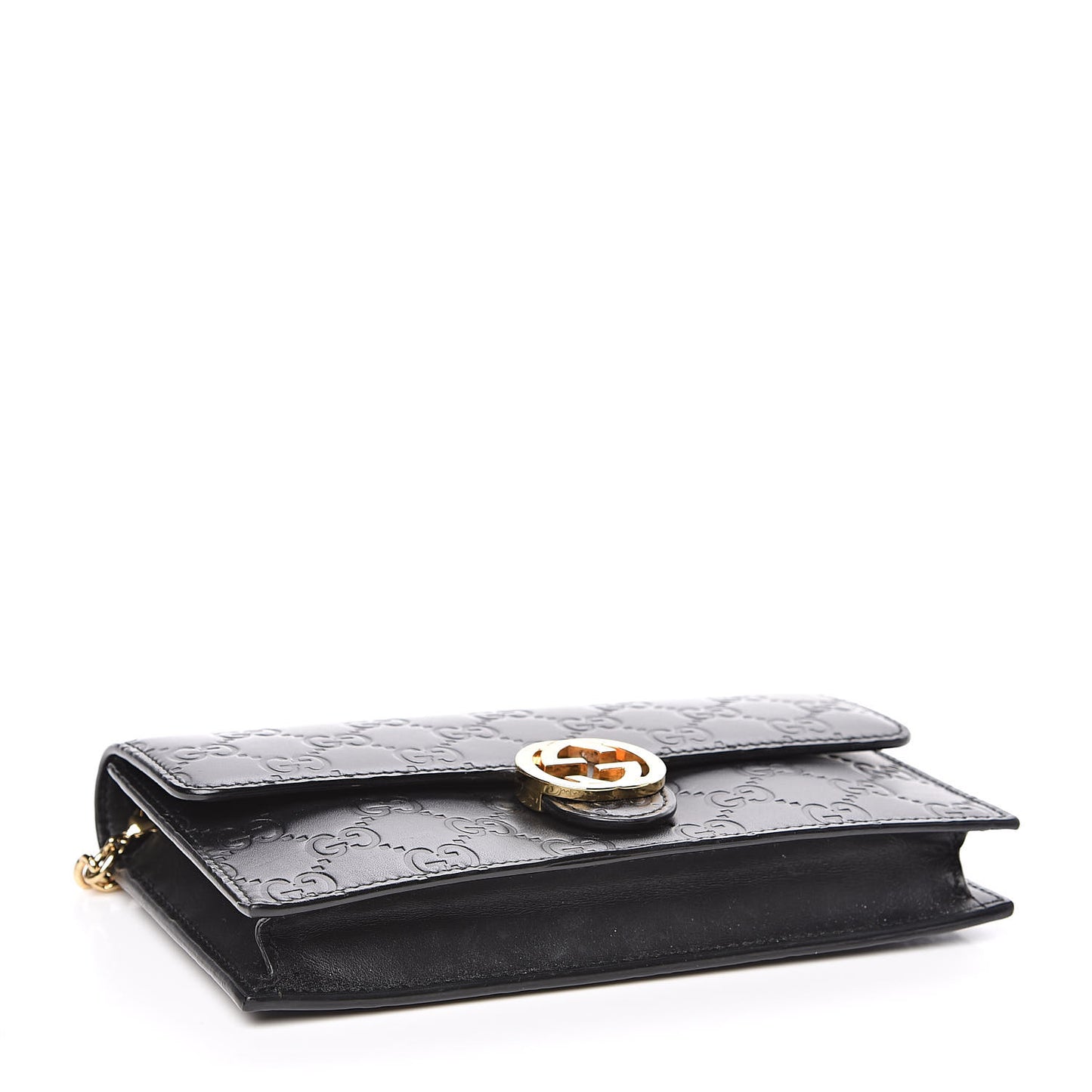 Guccissima Icon Chain Wallet Black