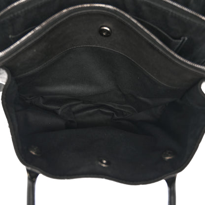 Chanel Grained Vegetal Calfskin Urban Shopping Tote Black 6 of 13