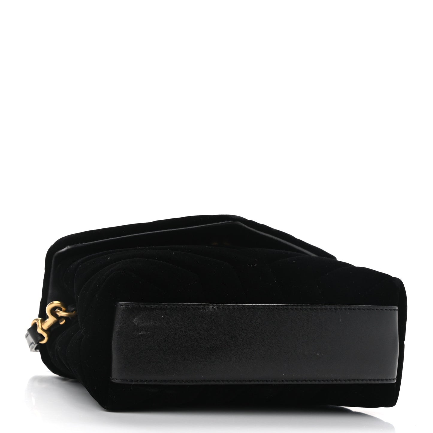 Velvet Y Quilted Monogram Toy Loulou Chain Satchel French Black