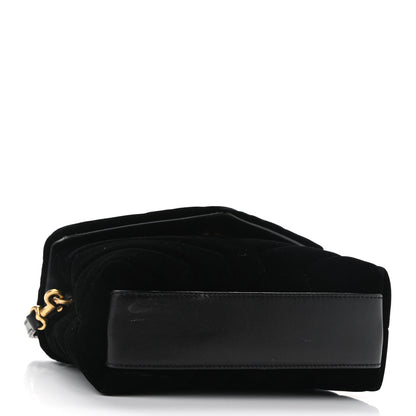 Saint Laurent Velvet Y Quilted Monogram Toy Loulou Chain Satchel French Black 4 of 11