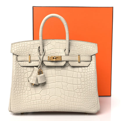 Hermes Matte Alligator Birkin 25 Beton 12 of 12