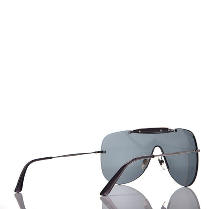 Gucci Metal Bamboo Shield GG 4262/S Sunglasses Black 4 of 9