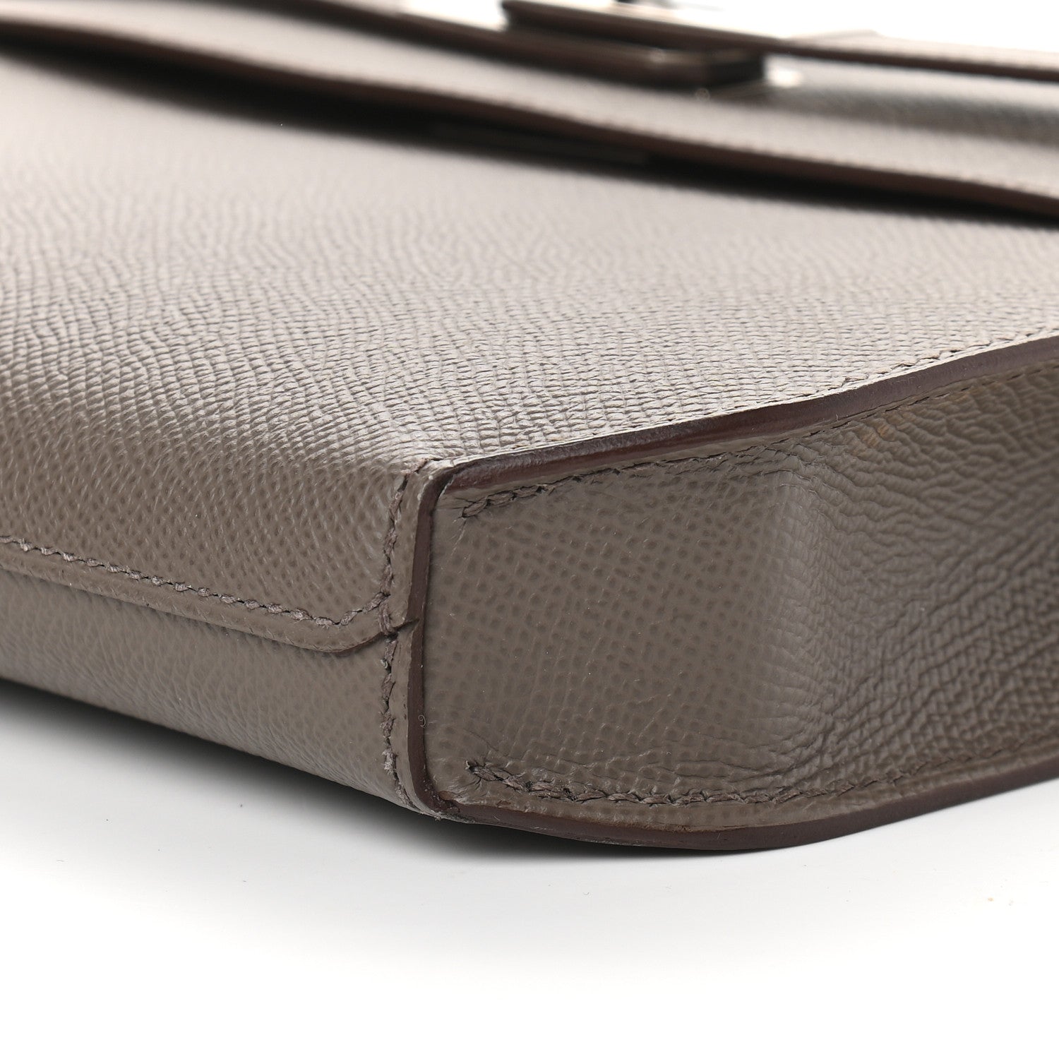 Hermes Epsom Kelly Depeches 25 Pouch Etain 9 of 9
