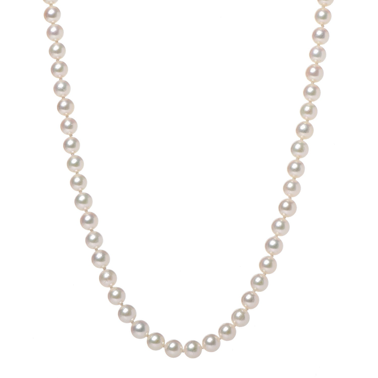 Mikimoto 18K Yellow Gold Akoya Pearl 5.5-6mm Strand Necklace 16.5" 1 of 12