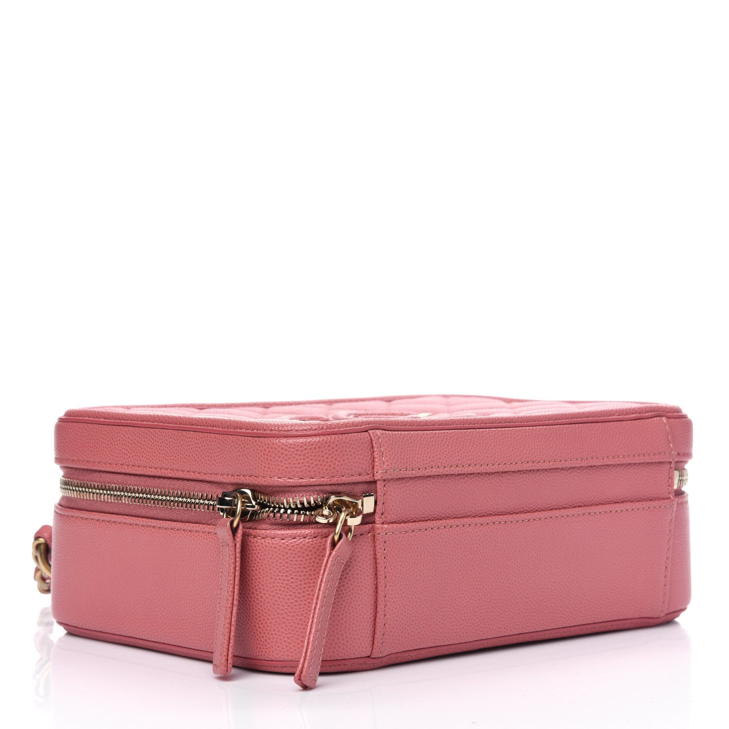 Chanel Caviar Quilted Medium CC Filigree Vanity Case Pink 3 of 5