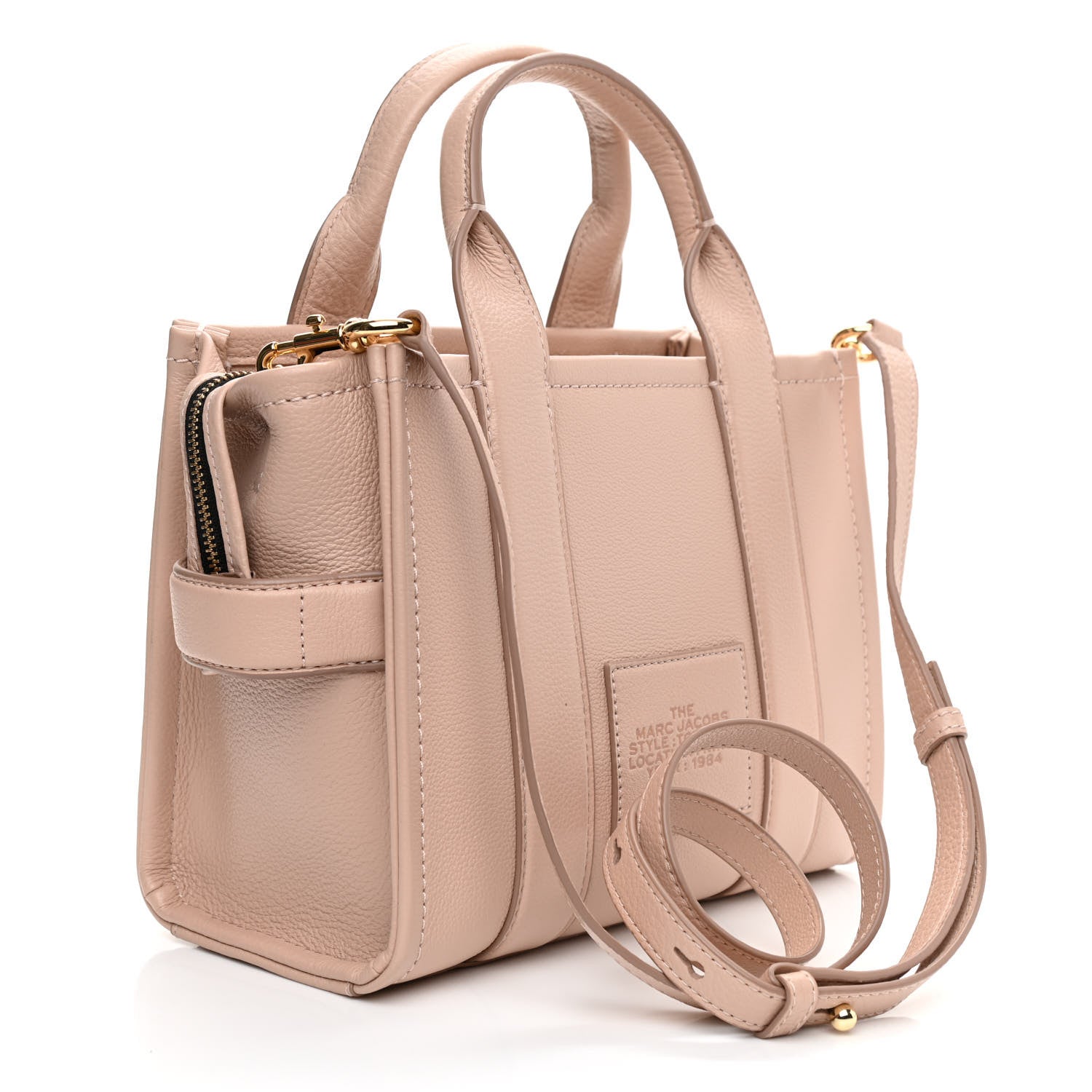 Marc Jacobs Grained Calfskin Small The Tote Bag Rose Dust 3 of 10